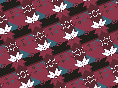 Daily Pattern - 12 20 19 black christmas christmas pattern pattern red sweater teal tile