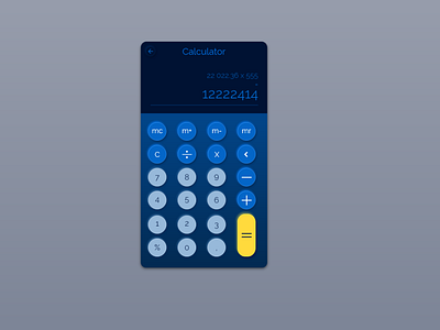 Daily UI :: Day 004 - Calculator