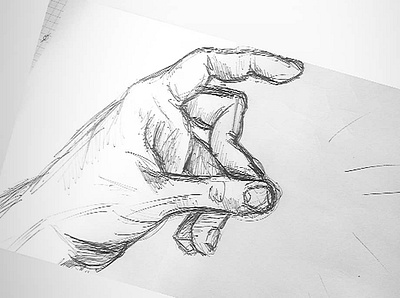 hand sketch hand quick sketch snap