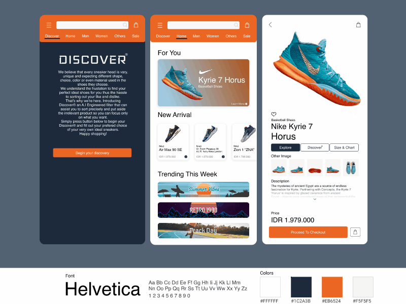 Online Mobile Sneaker Market design mobile design ui ux web