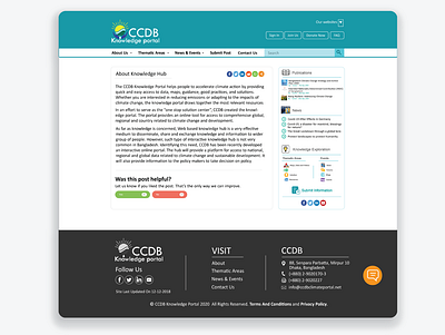 CCDB Knowledge Portal About Us Page about about us about us page climate design illustrator knowledge page page design page layout pages portal portal design portals ui design web design website website design website page