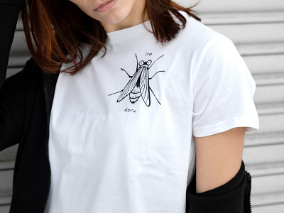 t-shirt design | IRADORNSHOP art dark fashion fly handmade illustration insect iradorn print screenprinting t shirt tshirt tshirtdesign