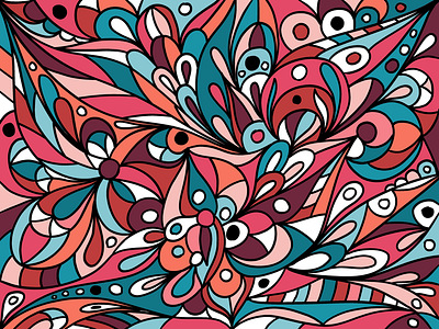 floral pattern colorful pattern drawing floral pattern flowers illustration mlzaika mood