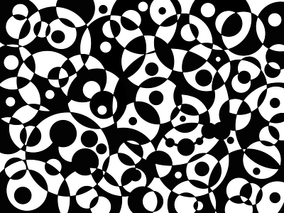 white and black balls abstraction ball beads black and white circle drawing drops graphics illusion illustration sketch smooth lines