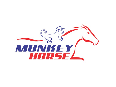 Monkey Horse Logo branding design graphic design illustration logo vector