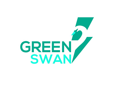 Green Swan Logo branding design graphic design illustration logo typography vector