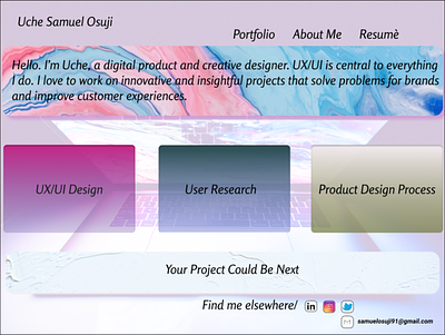 Portfolio branding design illustration illustrator logo typography ui ux web website
