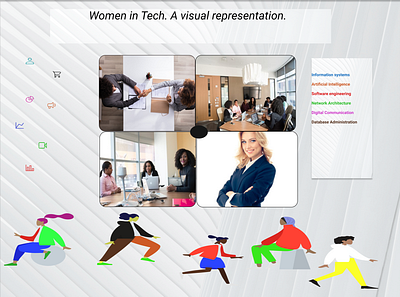 Women in Information Technology art branding design graphic design icon illustration typography ui ux vector web