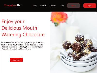 Chocolate Bar app branding design graphic design illustration logo ui ux web website