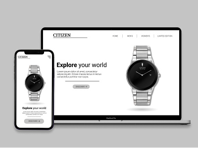 Citizen Landing Page app design ui ux web