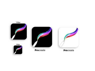 Procreate Redesign app icon getcreativewithprocreate procreate app procreateapp redesign