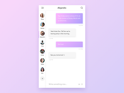 Message App - Concept Design