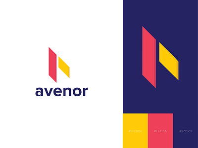 Avenor | Abstract mark Logo logodaily
