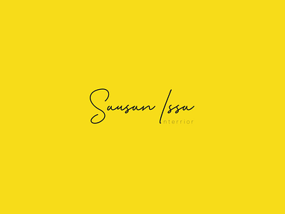 Sausan Issa | Wordmark Logo signaturelogo wordmark logo