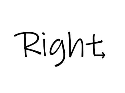Right design illustration illustrator letterlogo logo logotype minimalist right typography