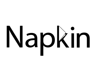 Napkin business colgo97 fun letterlogo logo logotype minimalist logo napkin resturant typography