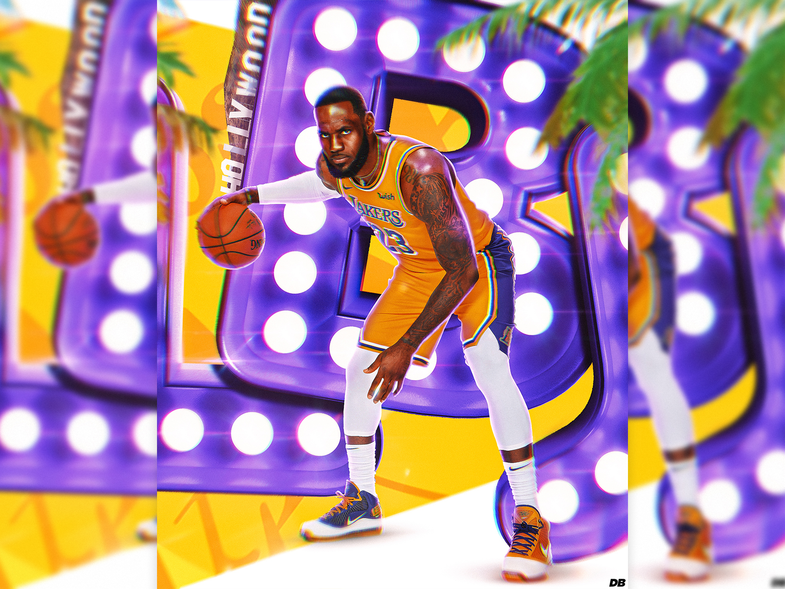 LeBron James - Social Media Graphic by Dalbir Badhan on Dribbble