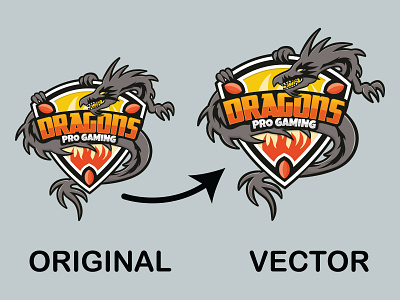 I will do vector tracing, vectorize logo, image to vector