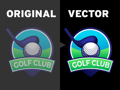 Golf Club logo vectorize