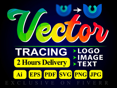 I will vectorize logo or image, convert to vector, recreate