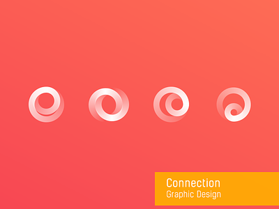 Connection connection design graphic round