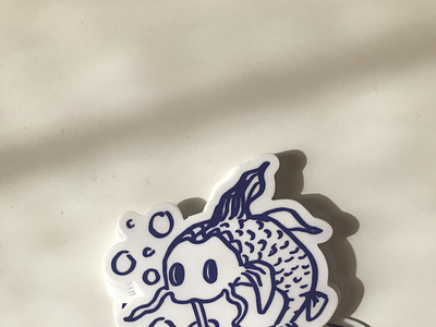 Boba Koi Sticker