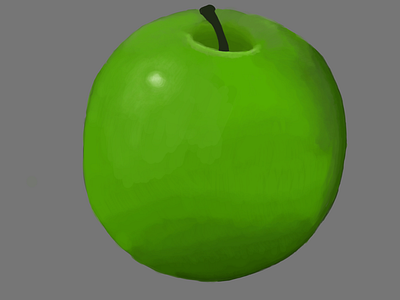 Painting study apple
