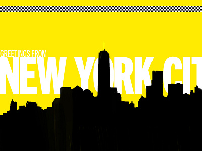 NYC postcard postcard poster weekly warmup