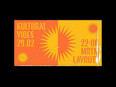 Kultural Vibes branding design graphic graphic design illustration moscow music party event party flyer party poster poster poster design print sun typography