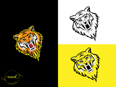 Tiger mascot logo design