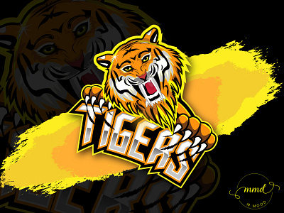 Tiger mascot logo art customlogo design graphicdesigner illustration logo logodesign mascot mascot character vector