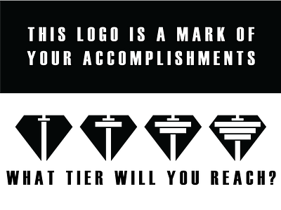 Diamond Tier Fitness logo philosophy branding design flat icon illustrator lettering logo minimal type typography