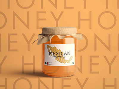Mexican Honey Branding Concept branding design graphics icon illustrator lettering logo minimal type typography