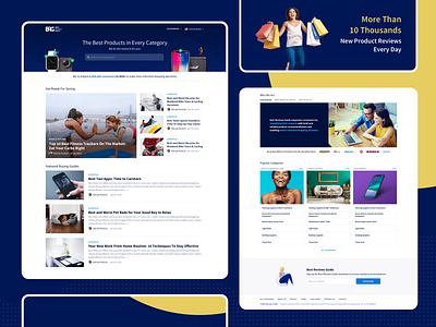 Best Reviews Guide ecommerce editorial homepage interface mainpage reviews ui web website