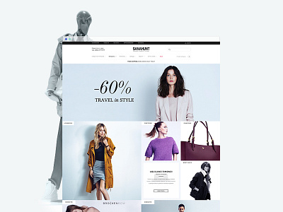 Fashion store fashion minimal online online shop shop shopping store web