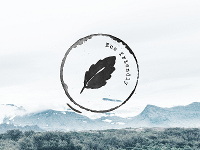 Stamp branding eco eco friendly icon icons leaf minimal minimalism mountains scandinavian stamp view