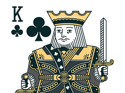 King of Clubs clubs court cards deck face cards king playing cards sword