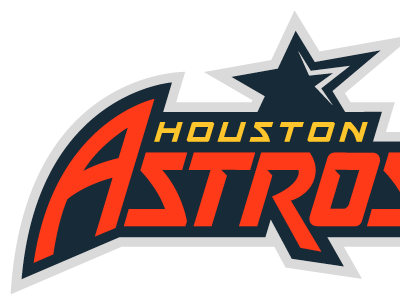 Houston Astros astronaut baseball branding houston houston astros lettering logo mlb sleek space sports star texas
