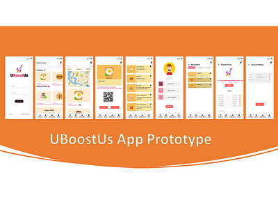 UBoostUs App app illustration logo ui ux