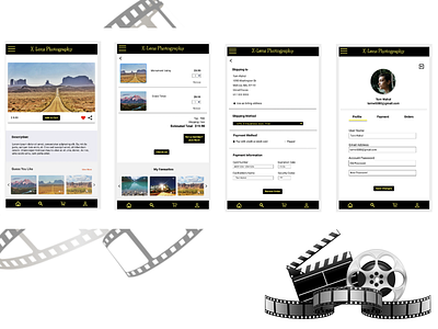 X-lens Photography APP app design illustration logo ui ux