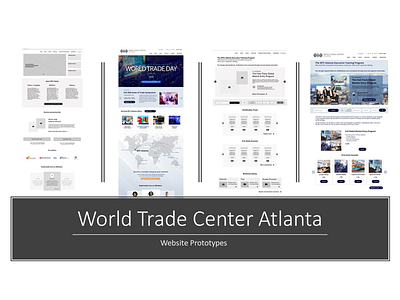 WTC Atlanta Website Redesign design ux website wireframe