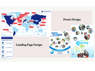 DANONE Website and Poster Design ui ux website design