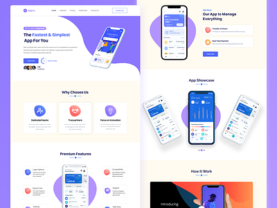 App Landing Page  Ui Design