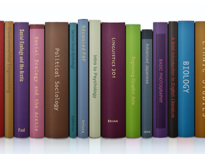 Books books clean colorful header illustration photoshop