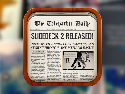 SlideDeck 2 FeedDeck Icon feed icon icons newspaper paper rss wordpress