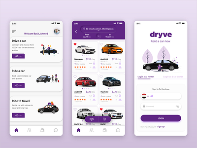 Car Rental App car car rental app design ui ux