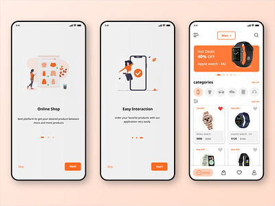 Ecommerce App app design ecommerce app interface ui ux