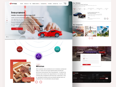 Car Services & Automotive, website design automotive carinsurance creative design ui ux website