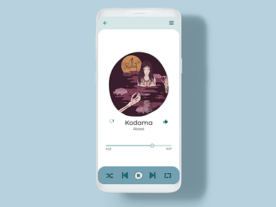 Daily UI 009 - Music Player android app daily ui daily ui 009 daily ui challenge dailyui mobile design mobile ui