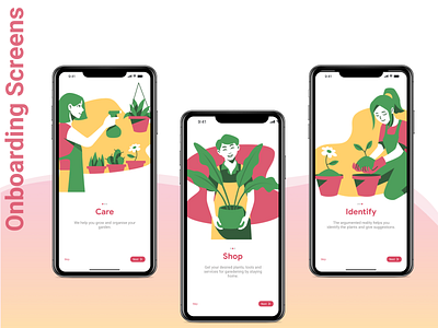 GrowEasy - Plant Store App Onboarding Screens